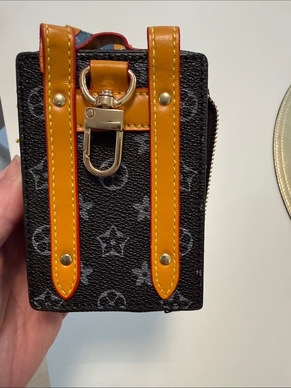 Brand New Designer Inspired Mini Suitcase - Denim & Black - Picture 8 of 8